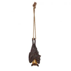 Hanging Bat with Wrapped Wings