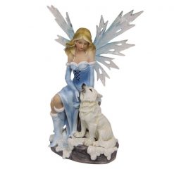Ice Fairy with Wolf