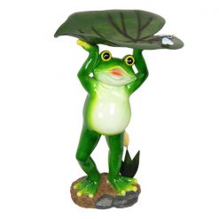 Garden Frog Bird Feeder