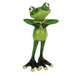 Marble Frog with Hands on Heart