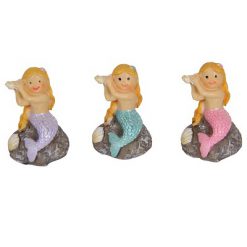 Miniature Mermaid on Rock