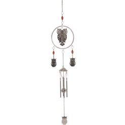 Silver Owl in Ring Chime