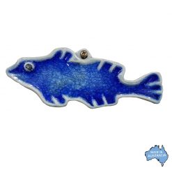 Blue Fish Ceramic Wall Art